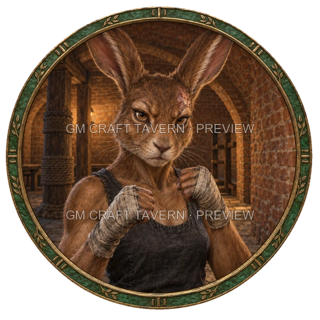 Durg Ashfield - Monk top-down token preview