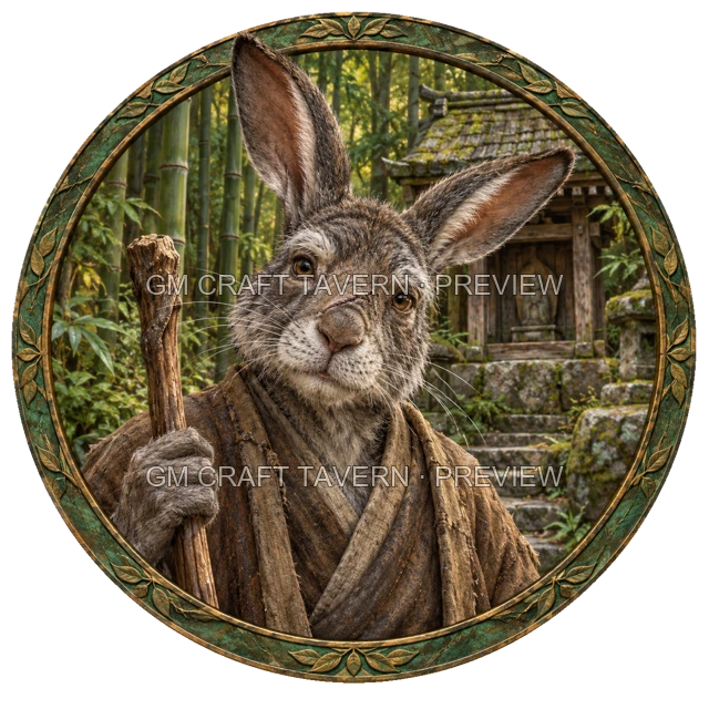 Morga Ashfield - Monk top-down token preview