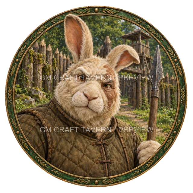 Morga Mossridge - Ranger top-down token preview