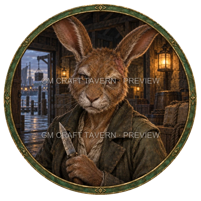 Urdan Duskford - Rogue top-down token preview