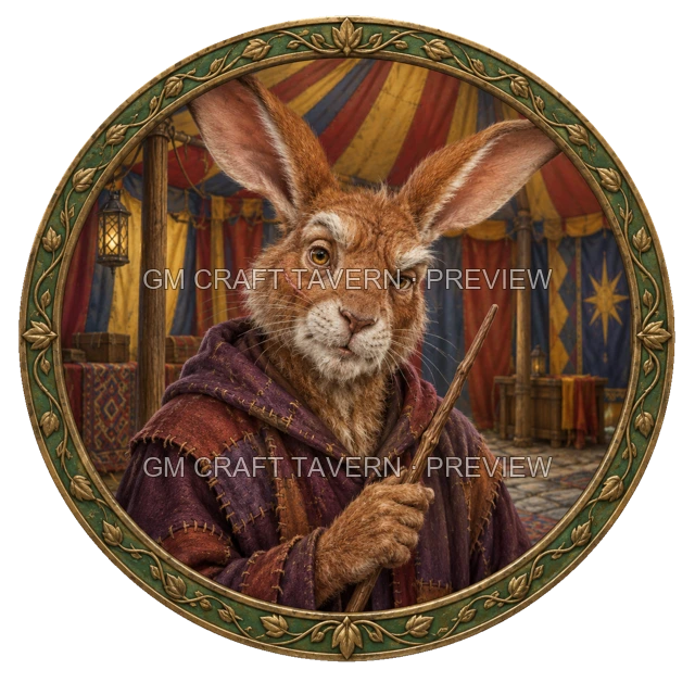 Morga Ironwell - Wizard top-down token preview