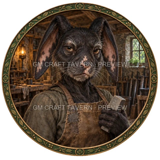 Urdan Westmere - Blacksmith top-down token preview
