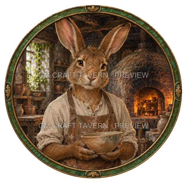 Besha Oakbend - Craftsperson top-down token preview