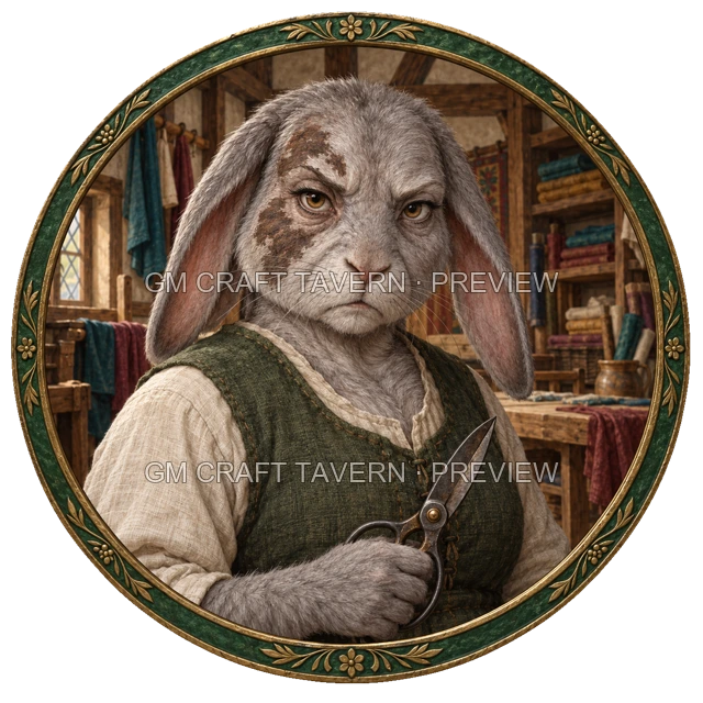 Durg Oakbend - Craftsperson top-down token preview