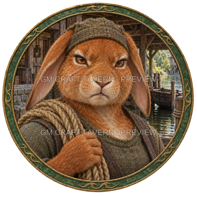 Grom Hillward - Sailor top-down token preview