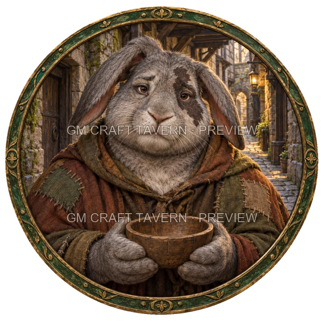 Besha Hillward - Outcast top-down token preview