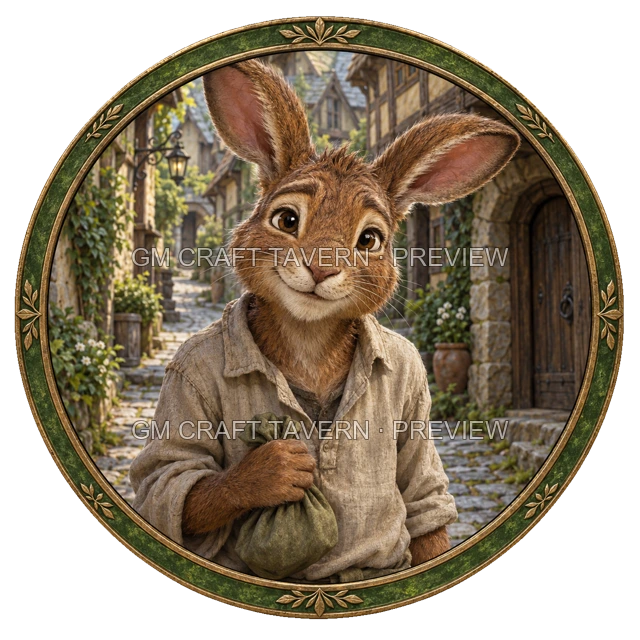 Varka Deepgrove - Villager top-down token preview