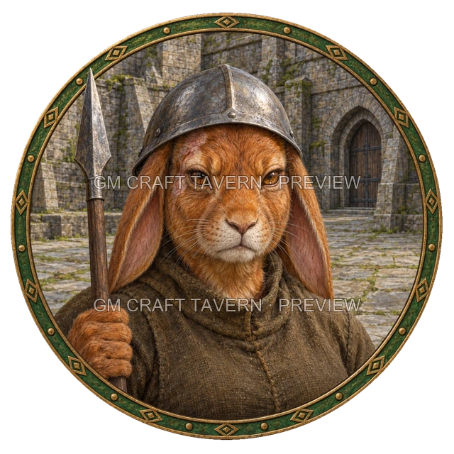 Durg Redcliff - Fighter top-down token preview