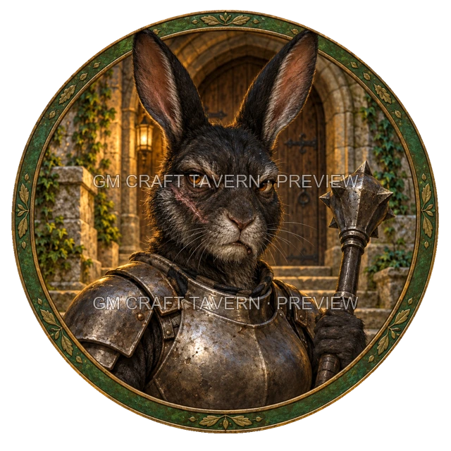 Urdan Clearwell - Fighter top-down token preview