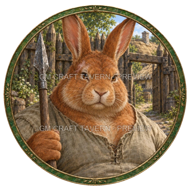 Besha Clearwell - Fighter top-down token preview