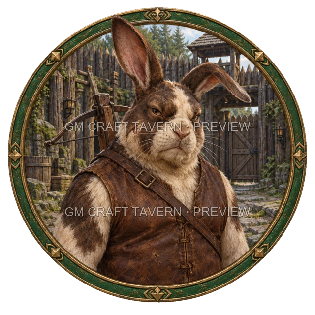 Enemy Crossbowman top-down token preview