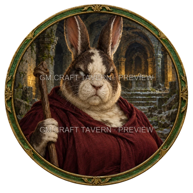 Cult Priest top-down token preview
