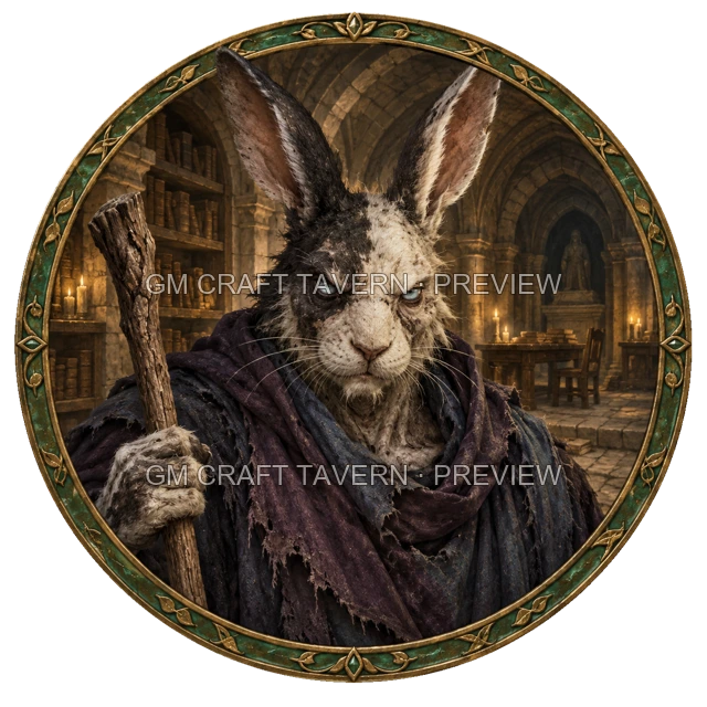 Undead Mage top-down token preview