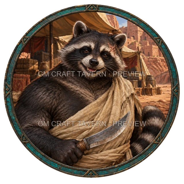 Varka Stonebrook - Barbarian top-down token preview