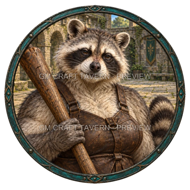 Urdan Stonebrook - Barbarian top-down token preview