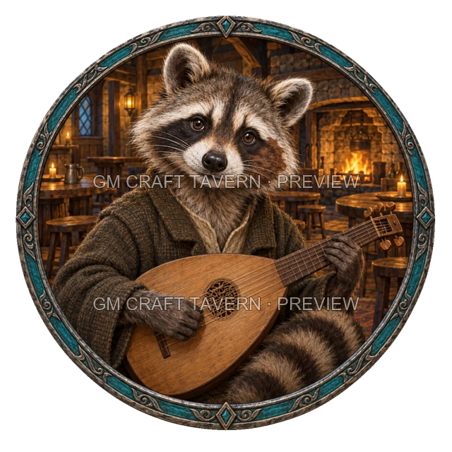 Raccoonfolk Character Tokens product preview 4