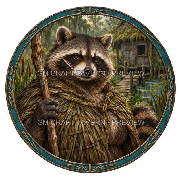 Durg Reedvale - Druid top-down token preview