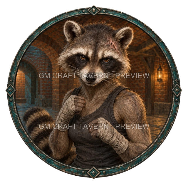 Durg Ashfield - Monk top-down token preview
