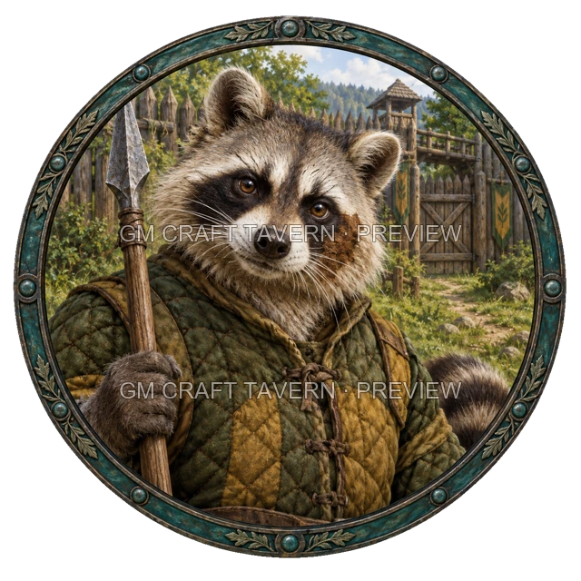 Raccoonfolk Character Tokens product preview 7