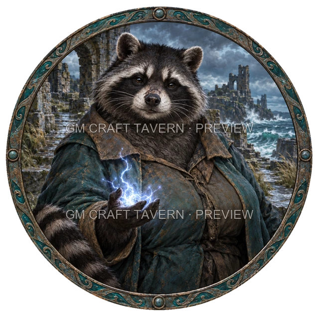 Raccoonfolk Character Tokens product preview 6