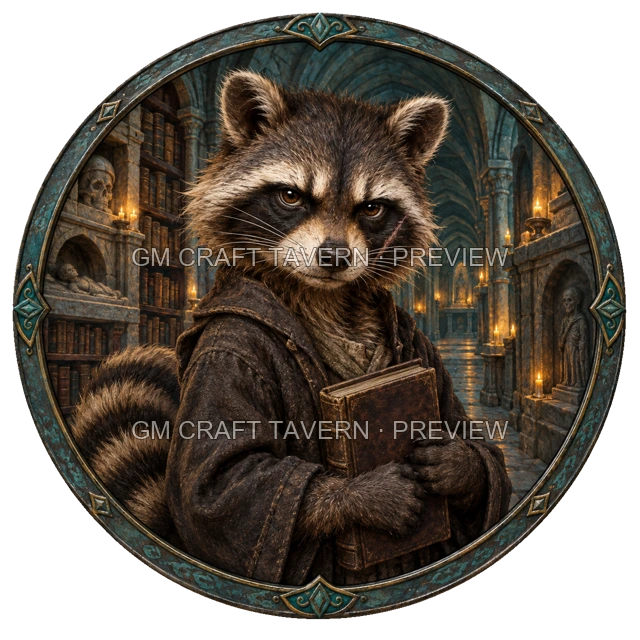 Grom Ironwell - Warlock top-down token preview