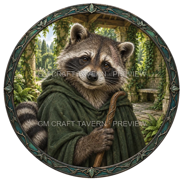 Varka Ironwell - Warlock top-down token preview