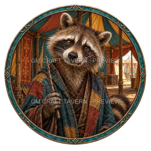 Morga Ironwell - Wizard top-down token preview