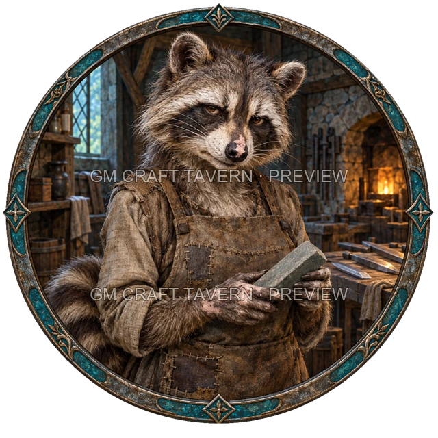 Urdan Westmere - Blacksmith top-down token preview