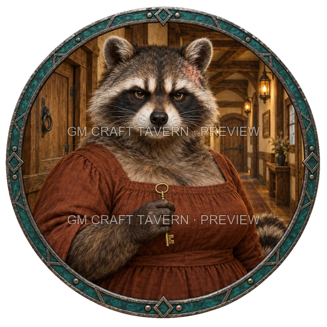 Durg Westmere - Innkeeper top-down token preview