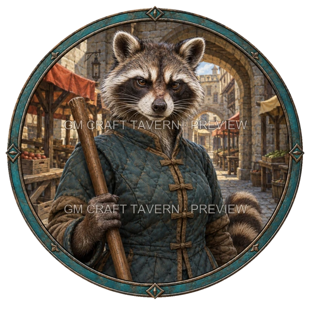 Durg Northbank - Guard top-down token preview