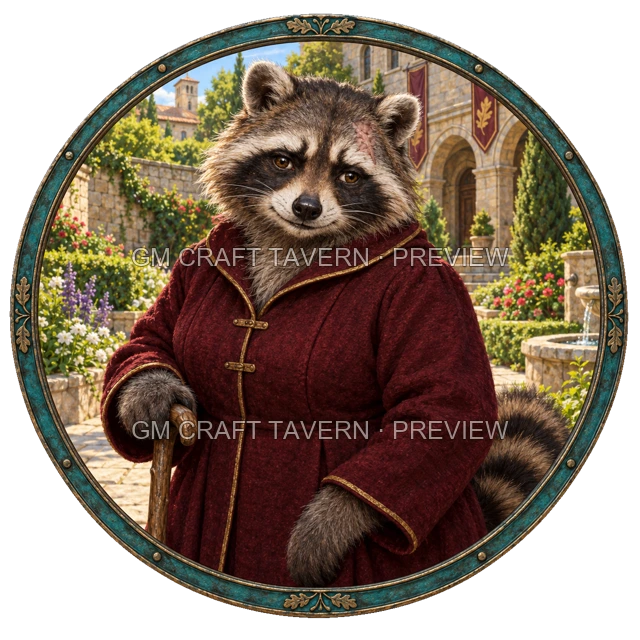Urdan Oakbend - Noble top-down token preview