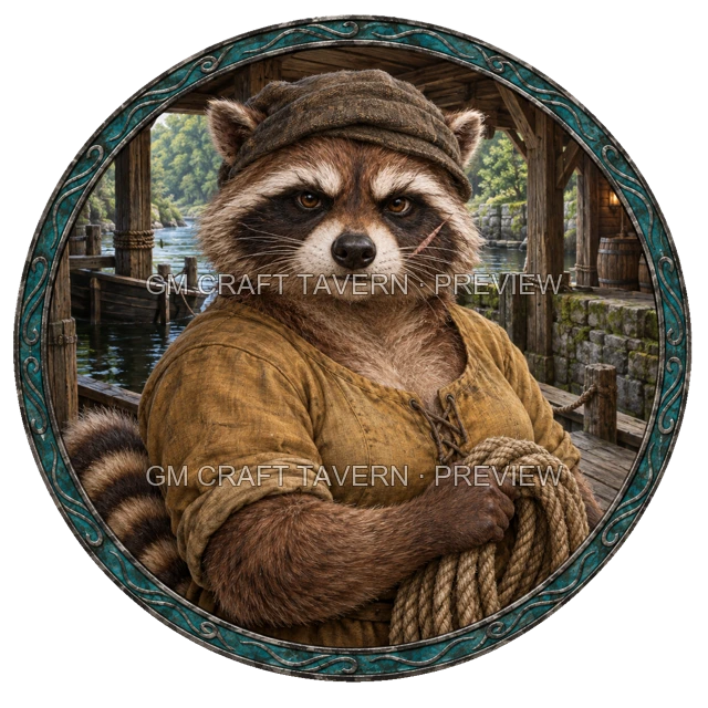Grom Hillward - Sailor top-down token preview