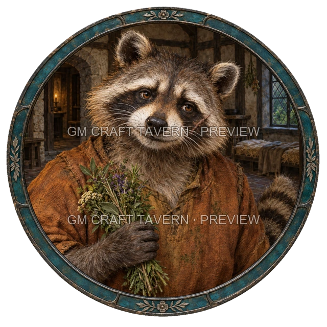 Morga Hillward - Outcast top-down token preview
