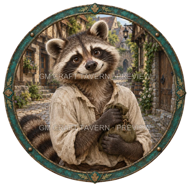 Varka Deepgrove - Villager top-down token preview
