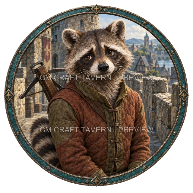 Besha Redcliff - Fighter top-down token preview
