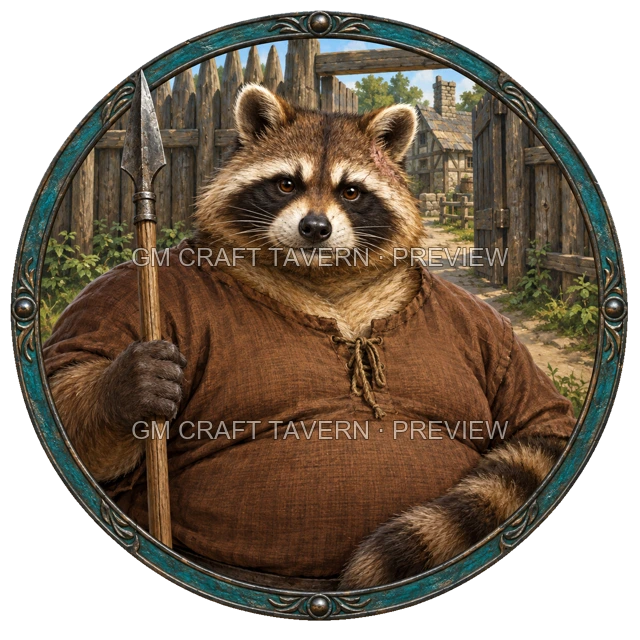 Besha Clearwell - Fighter top-down token preview