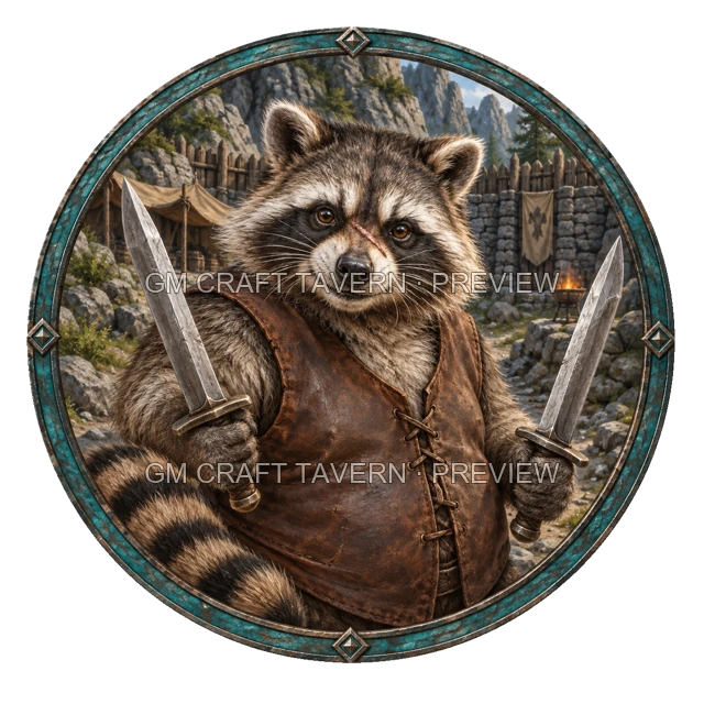 Durg Clearwell - Fighter top-down token preview