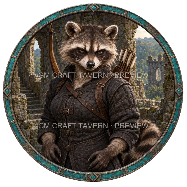 Enemy Archer top-down token preview