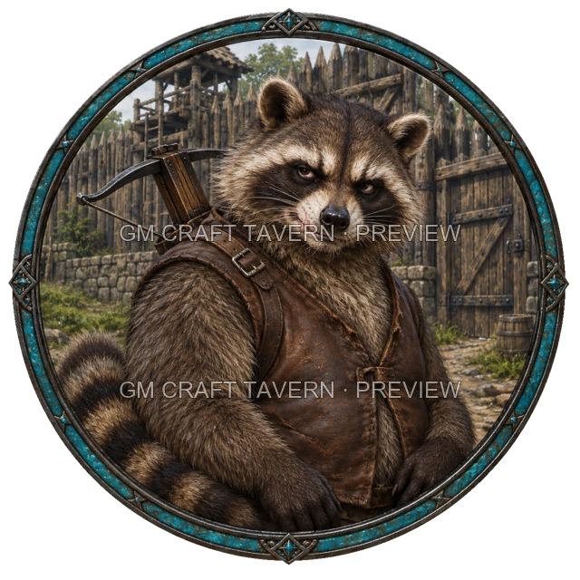 Enemy Crossbowman top-down token preview