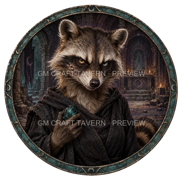 Evil Sorcerer top-down token preview