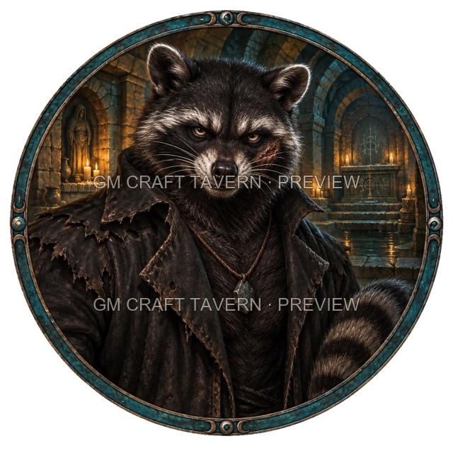 Dark Warlock top-down token preview