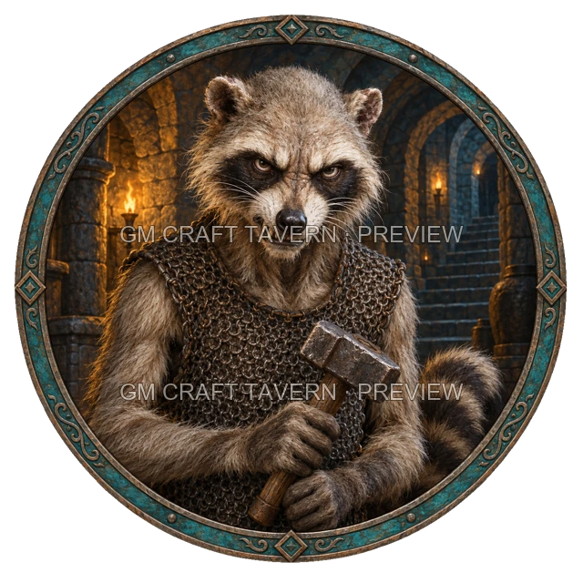 Cult Enforcer top-down token preview