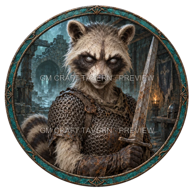 Undead Soldier top-down token preview