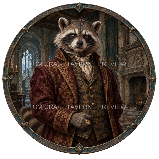 Undead Noble top-down token preview