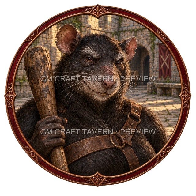 Aperçu du token vu du dessus de Urdan Stonebrook - Barbare
