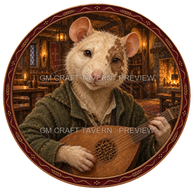 Aperçu du produit Tokens de personnages ratfolk 3
