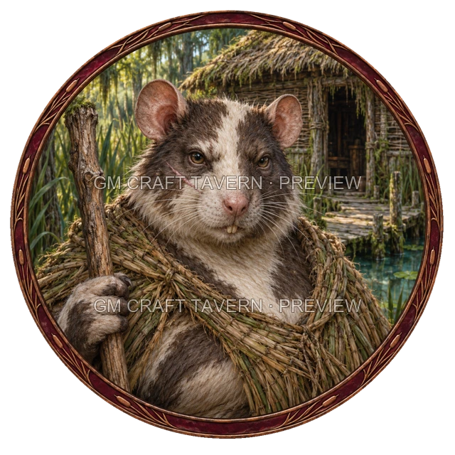 Aperçu du produit Tokens de personnages ratfolk 5