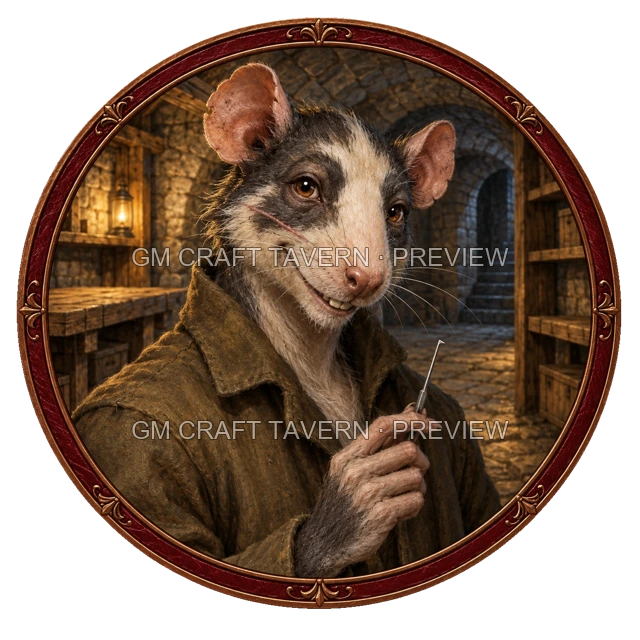 Aperçu du token vu du dessus de Varka Duskford - Roublard