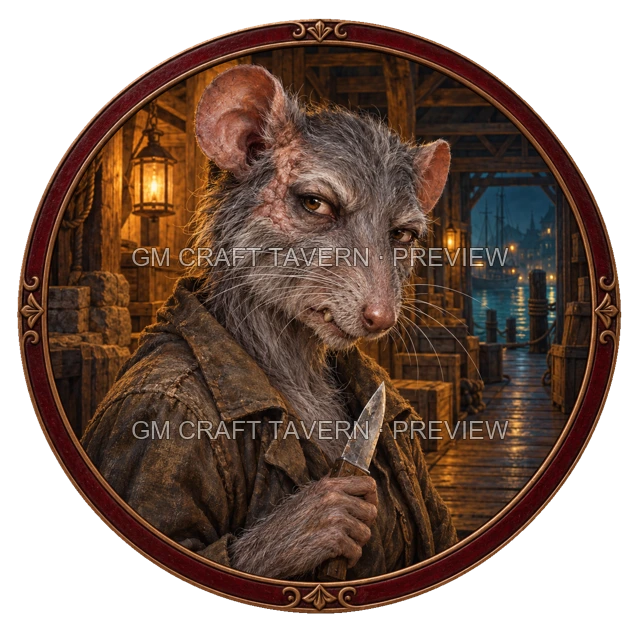 Aperçu du token vu du dessus de Urdan Duskford - Roublard