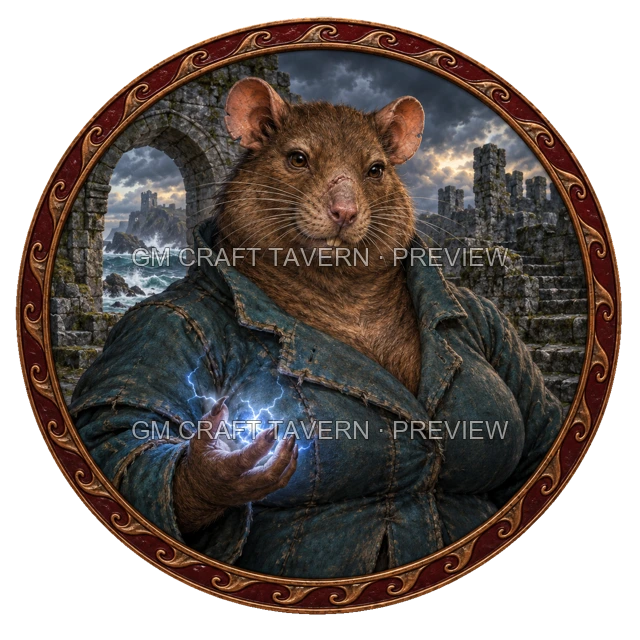 Aperçu du produit Tokens de personnages ratfolk 6